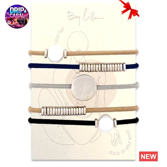 Luxury Handmade Hair Tie Bracelets Stackable Wrist Jewelry Elegant Minimal